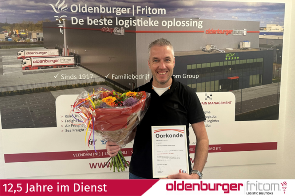 Cor Klontje ist seit 12,5 Jahren bei Oldenburger|Fritom beschäftigt.