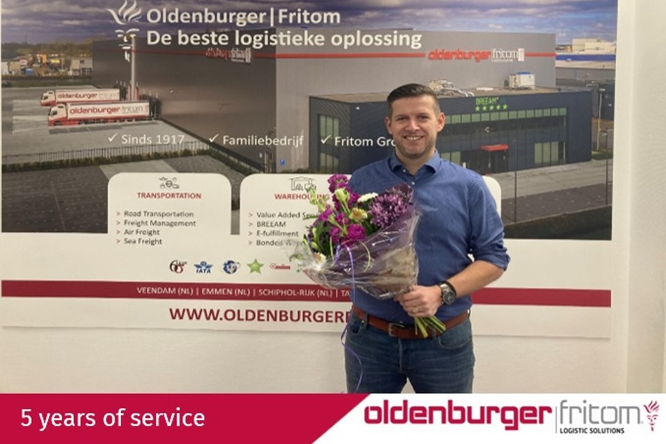 Marienus van der Laan celebrates his 5th anniversary at Oldenburger|Fritom