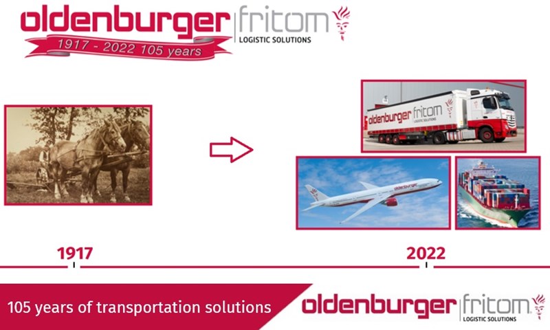 The development of transport in 105 years at Oldenburger|Fritom