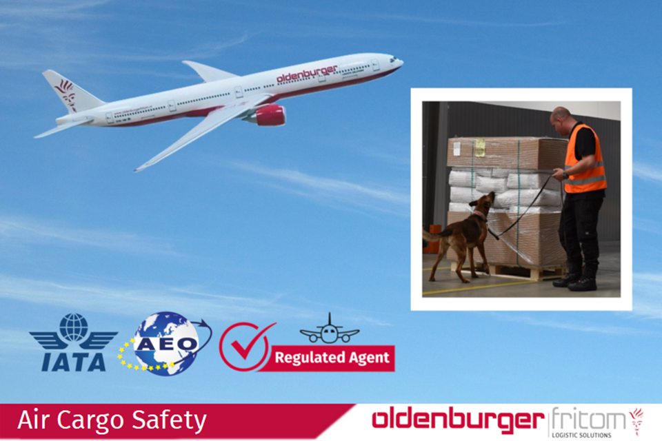 Continuous improvement measure of Oldenburger|Fritom for bagged pallets and air cargo safety.