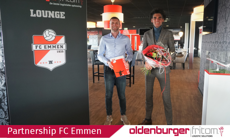 Oldenburger|Fritom heeft het partnership met voetbalclub FC Emmen met een jaar verlengd.