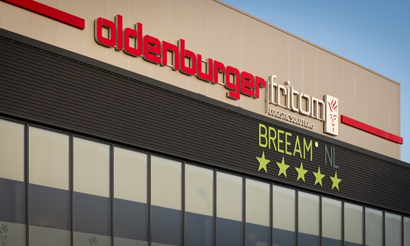 Oldenburger|Fritom has a BREEAM Outstanding distribution center in Veendam with state of the art installations.