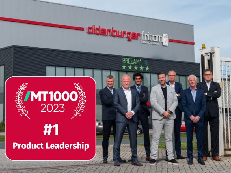 Oldenburger|Fritom gained first place in product leadership in MT1000 of 2023.