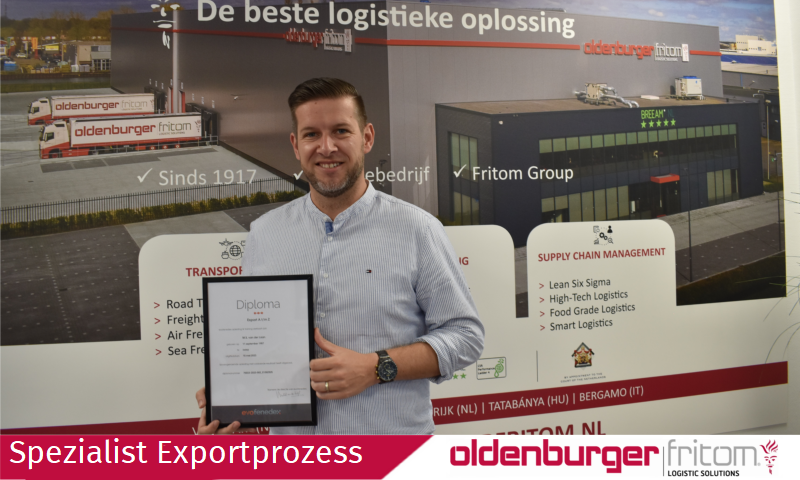 Commercial Manager Marienus van der Laan ist jetzt Spezialist für Exportprozesse.