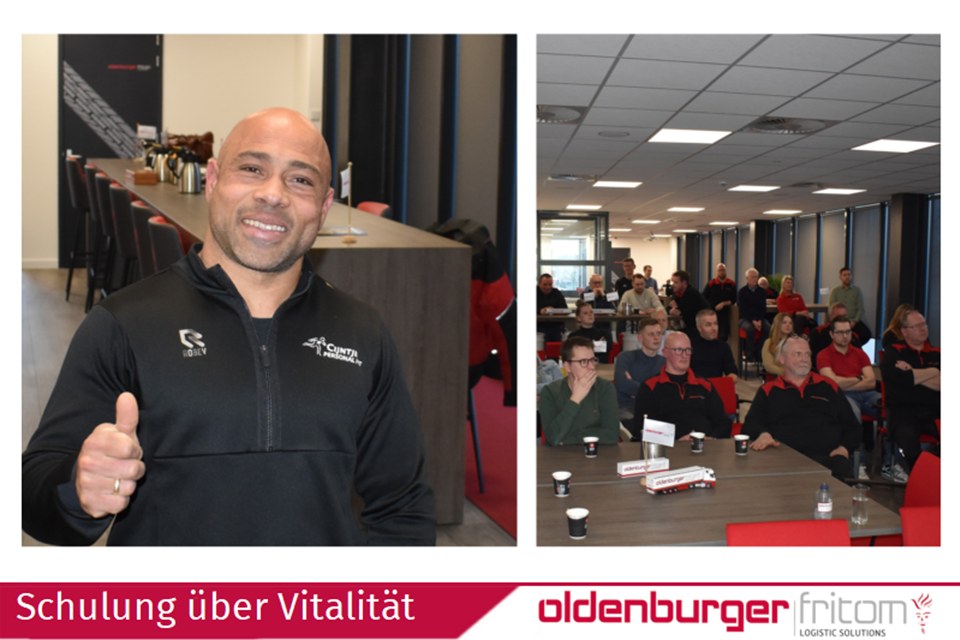 Schulung über Vitalität bei Oldenburger|Fritom Logistic Solutions in Veendam.
