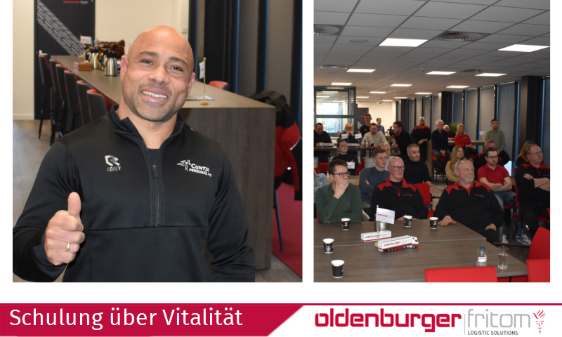 Schulung über Vitalität bei Oldenburger|Fritom Logistic Solutions in Veendam.