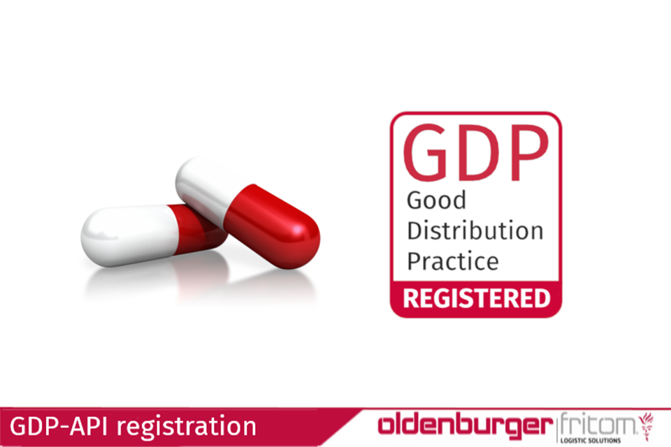 Oldenburger|Fritom is Good Distribution Practice GDP registered for Active Pharmaceutical Ingredients (API).