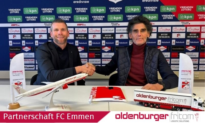 Verlängerung der Partnerschaft zwischen FC Emmen und Oldenburger|Fritom.