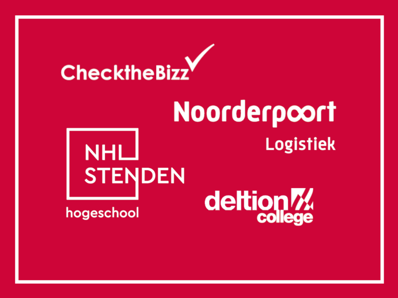 Oldenburger|Fritom werkt samen met ChecktheBizz, Noorderpoort Logistiek, NHL Stenden en Deltion.