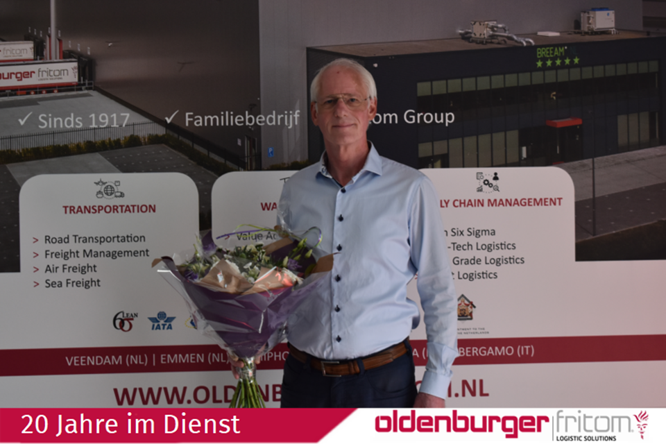 Henk Mooibroek arbeitet seit 20 Jahren als Supervisor Report & Control bei Oldenburger|Fritom.