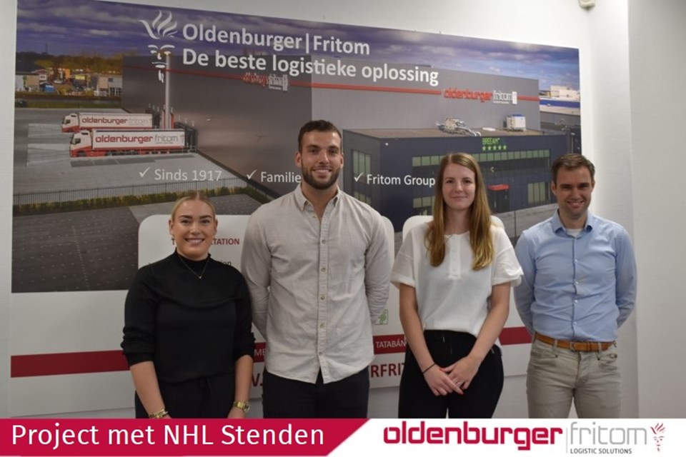Studenten van NHL Stenden Hogeschool voeren een project uit bij Oldenburger|Fritom.
