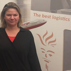 Rianne Timmer ist SPOC Logistic Support beim internationalen Logistikdienstleister Oldenburger|Fritom in Veendam.