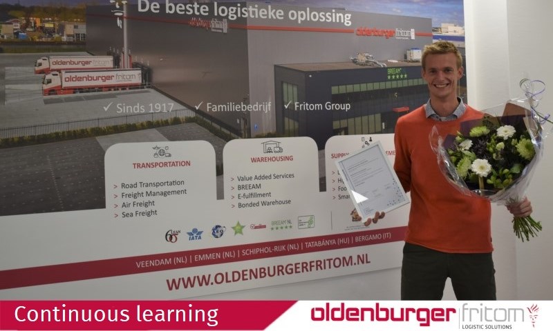 Colleague Melvin van Zonneveld graduated for college education at NHL Stenden University.