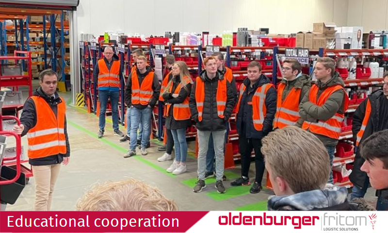 Guest lectures and company visits by and at Oldenburger|Fritom Logistic Solutions.