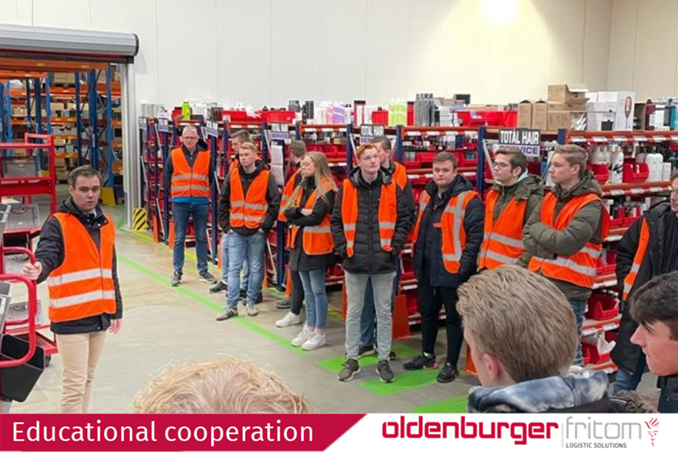 Guest lectures and company visits by and at Oldenburger|Fritom Logistic Solutions.