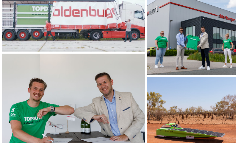 Logistikdienstleister Oldenburger|Fritom hat seine nachhaltige Partnerschaft mit Top Dutch Solar Racing verlängert.