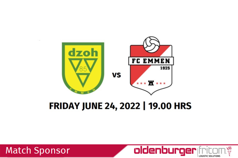 Oldenburger|Fritom ist Sponsor des Derbys DZOH gegen FC Emmen am 24. Juni 2022.