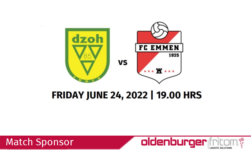 Oldenburger|Fritom ist Sponsor des Derbys DZOH gegen FC Emmen am 24. Juni 2022.