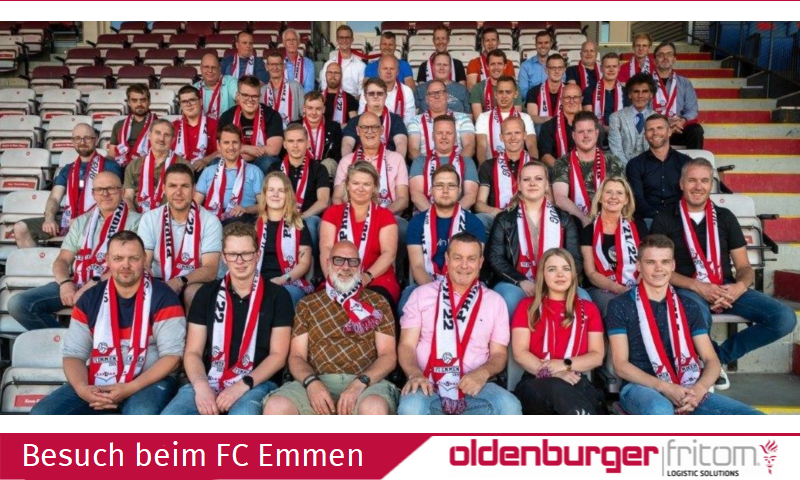 Am 28. Juni 2022 besuchten die Mitarbeiter von Oldenburger|Fritom den FC Emmen.