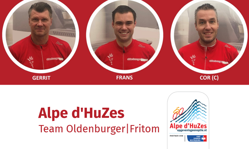 Im Jahr 2020 hat sich ein Team von Oldenburger|Fritom für die Spendenaktion Alpe d'HuZes gegen Krebs angemeldet.
