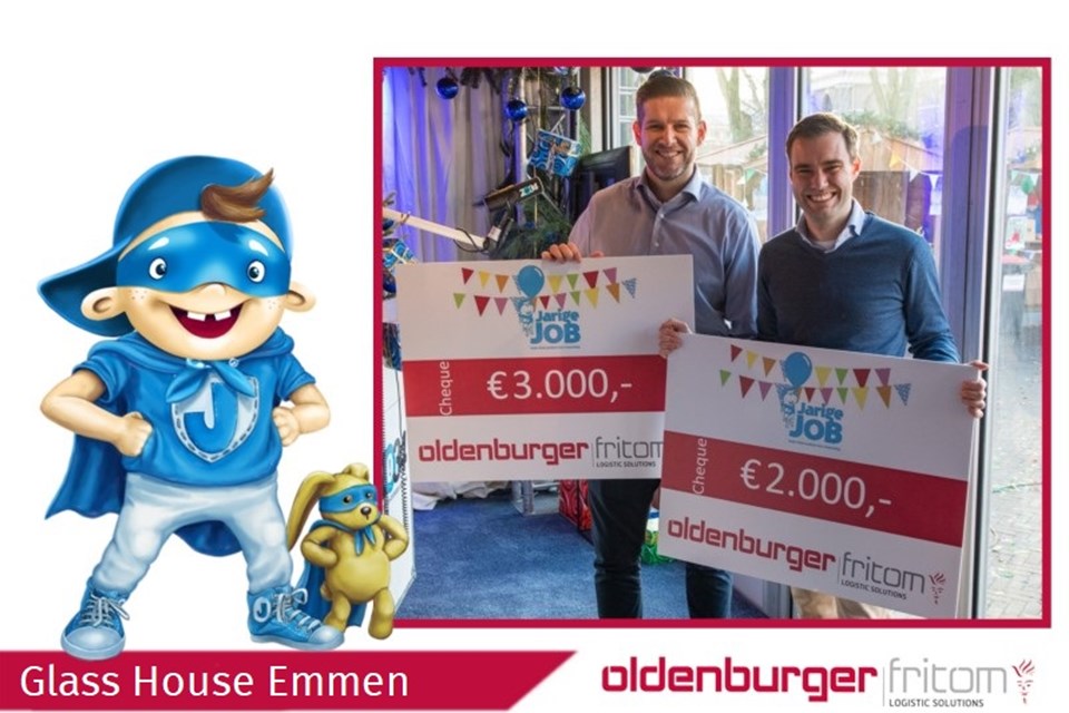 Oldenburger|Fritom donates 5000 euros to the Jarige Job Foundation.