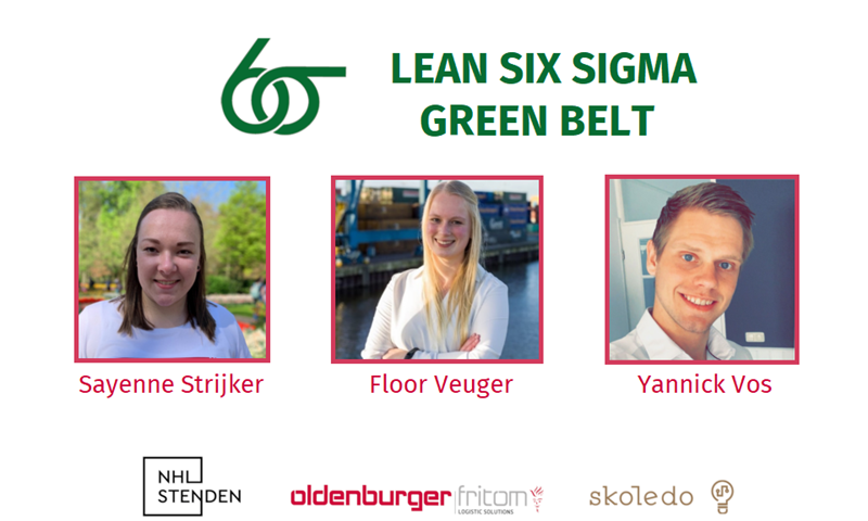 Students of the NHL Stenden University obtain their Lean Six Sigma Green Belt certificate at Oldenburger|Fritom.
