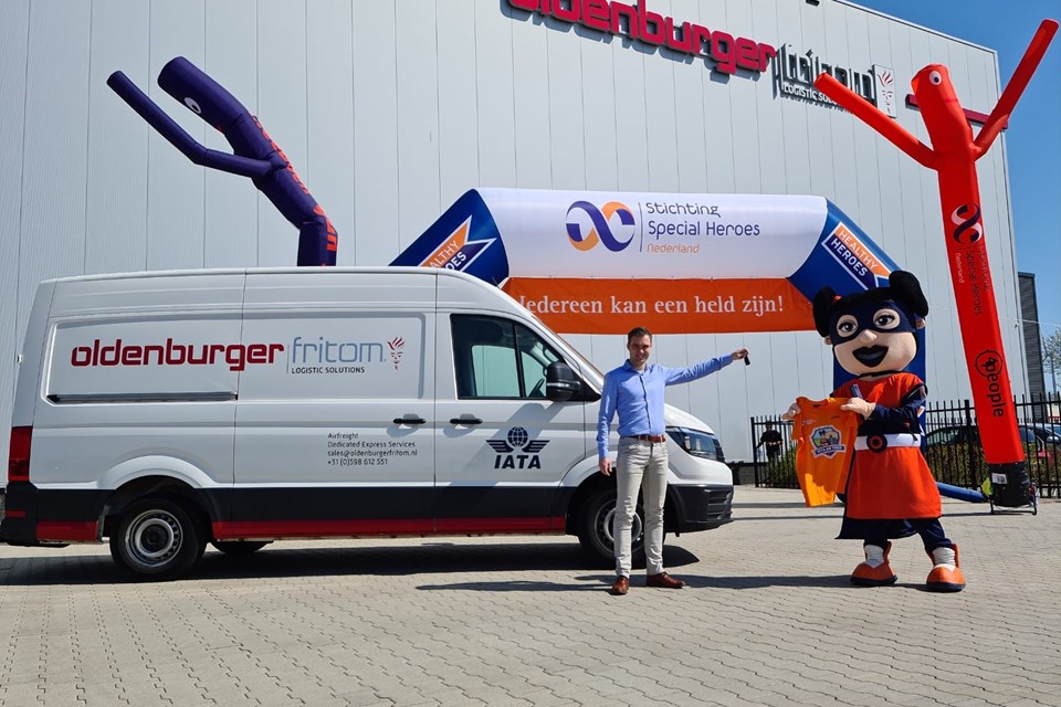 Logistiek dienstverlener Oldenburger|Fritom uit Veendam is een partnership aangegaan met Stichting Special Heroes Nederland.