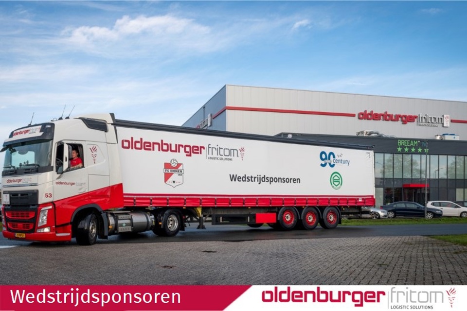 Century Autogroep en Oldenburger|Fritom wedstrijdsponsoren FC Emmen en FC Groningen.