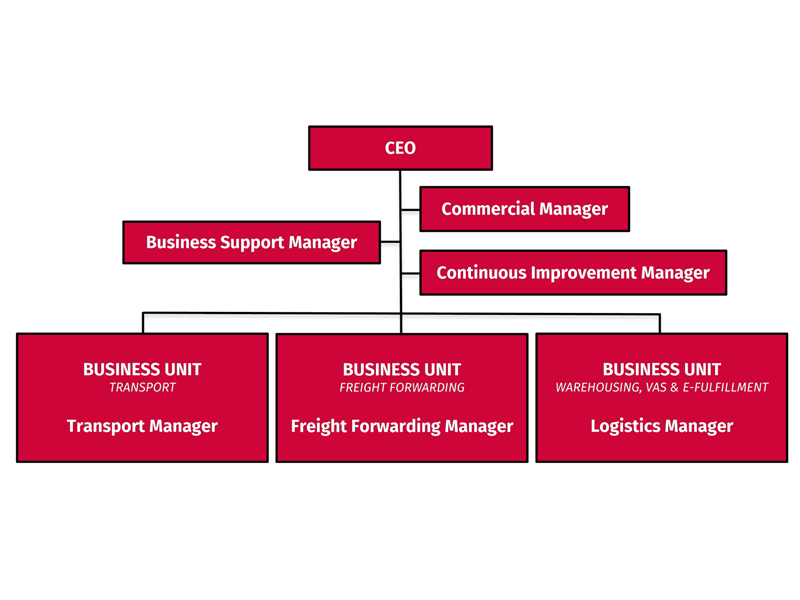 Oldenburger|Fritom heeft een organisatiestructuur met strategische business units.
