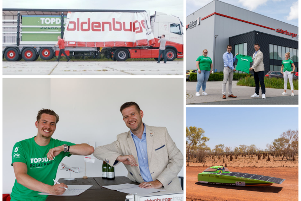 Logistiek dienstverlener Oldenburger|Fritom heeft het duurzame partnership met Top Dutch Solar Racing verlengd.