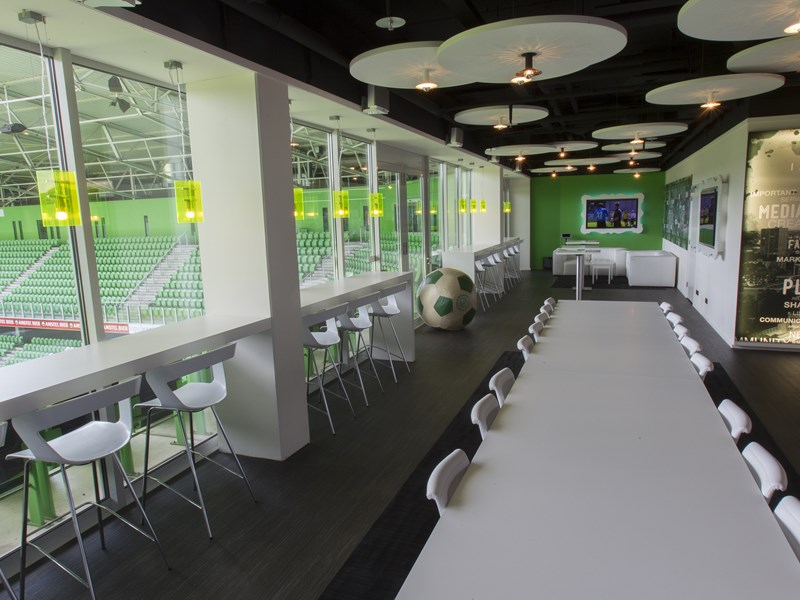 The CSR Skybox of FC Groningen in the Euroborg stadium.