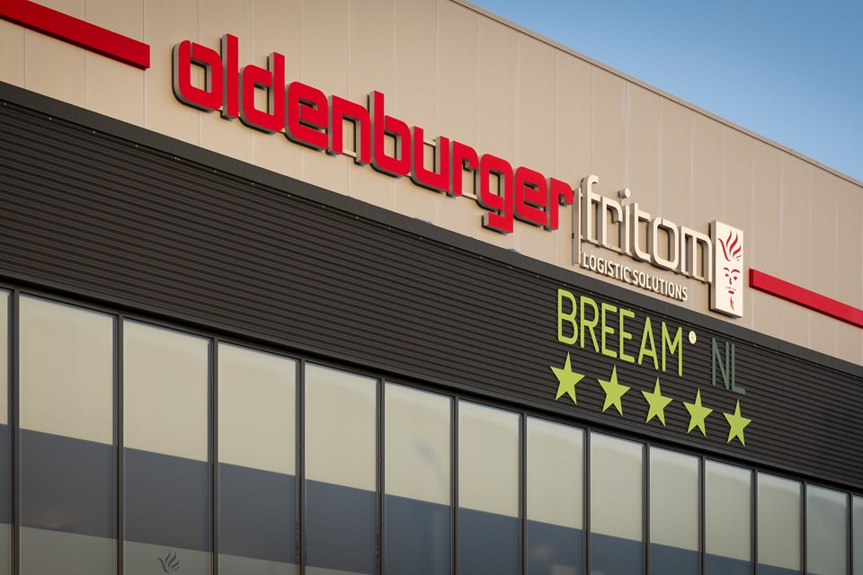 Oldenburger|Fritom hat in Veendam ein BREEAM Distributionszentrum mit fortschrittlichen und nachhaltigen Installationen.