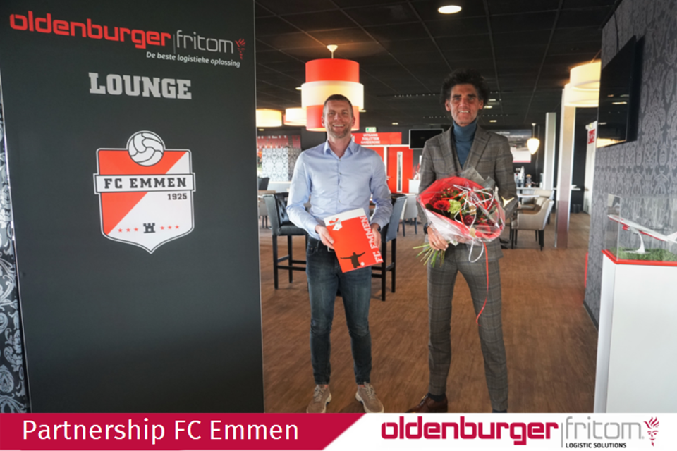 Oldenburger|Fritom hat seine Partnerschaft mit dem Fußballverein FC Emmen um ein Jahr verlängert.